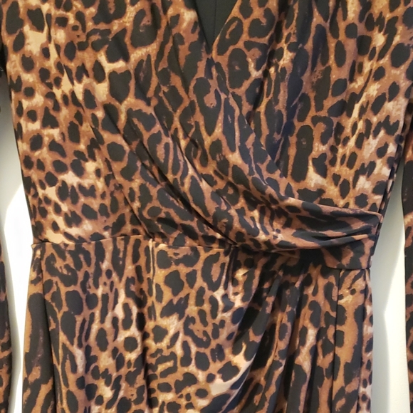 Ralph Lauren Leopard Print Dress - Size 4 - Picture 3 of 5
